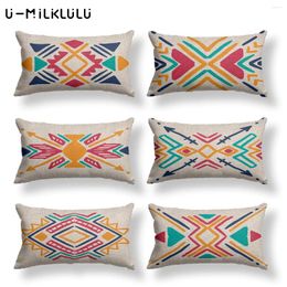 Pillow Bohemia Farmhouse Home Decor Covers Color Scandinavian Style Case 40 45 Linen Beige Outdoor Cover