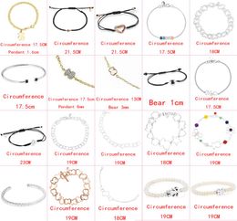 2021 new style 925 silver classic cute bear youth beauul bracelet fashion ladies Jewellery factory wholesale1049806