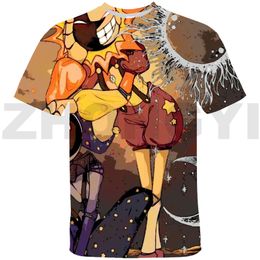 Fnaf Sundrop Moondrop Graphic Women T-shirt Anime Y2k Tees Tops 3D Sports Mens T Shirts Oversized Short Sleeve Hip Hop Clothes