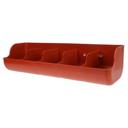 Pig Feeder Trough 5 Slots Fence Poultry Feeder Cattle Goat Sheep Pig Food Trough Bucket Livestock Feeding Manger Groove