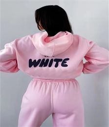 Designer Tracksuit Women wh Hoodie Sets Two 2 Piece Set Women Clothes Clothing Set Sporty Long Sleeved Pullover Hooded Tracksuits