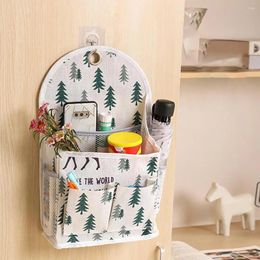 Storage Boxes Wall-mounted Hanging Bag Wall Basket Thick Cotton Flax Organizer Sundries