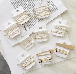 3PcsSet Pearl Metal Women Hair Clip Bobby Pin Barrette Hairpin Hair Accessories Beauty Styling Tools Drop New Arrival7007601