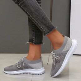 Casual Shoes Spring And Autumn Women's Flat Breathable Mesh Sneakers Ballet Flats Ladies Slip-On