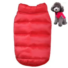 Dog Apparel Warm Jacket Winter Coat Padded Vest With 3 Snap Buttons Waterproof Windproof Snow Clothes