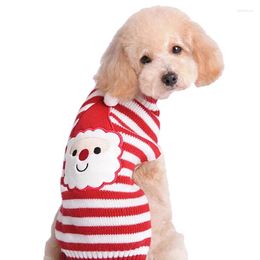 Dog Apparel Cartoon Xmas Sweater Clothes Winter Warm Reindeer Knit For Dogs Puppy Christmas Sweaters Schnauzer