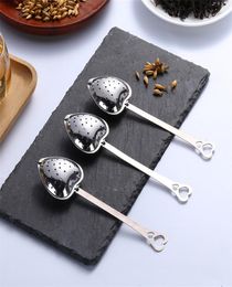 Heart Shaped Tea Infuser Mesh Ball Stainless Steel Loose Tea Herbal Spice Locking Filter Strainer Diffuser7748771