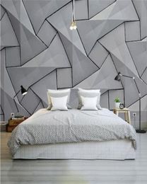 Modern 4D Wall Paper for Walls Cement Silk Cloth Wallpapers Stereoscopic Grey Mural Bedroom Living Room Decorative Wallpapers1721824