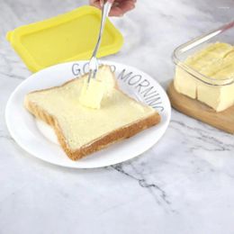 Storage Bottles Butter Cutting Box Evenly Sliced Cutter Stainless Steel Slicer With Lid Countertop Refrigerated For Easy