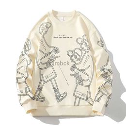 Sweatshirts Mens Jackets Autumn Spring 2024 Hoodies Sweatshirt For Mens Black Print Hip Hop Punk Pullover Streetwear Casual Fashion Clothes OverSize 5XL 240412