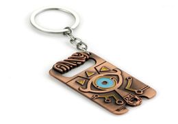 Legend of Zelda Keychain Sheikah Slate Pendant Handmade Keyring Breath of the Wild Game Jewelry key Holder llavero zelda COSPLAY11566511