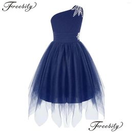 Bühne Wear Girls Kleider eines Shoders Tle Children Prom Ball Kleid Elegante Prinzessin Party Teenager Tanz Geburtstag Tanzkleidung Drop Lieferung Appa OT7WM