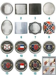 New Vintage Flag Cosplay Costume Blank Belt Buckle Mix Styles Choice Stock in US Each Buckle is Unique Choose Your Favorite Buckle6552482