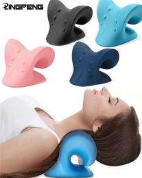 Neck Shoulder Stretcher Relaxer Cervical Chiropractic Traction Device Pillow for Pain Relief Spine Alignment Gift 2203299600661