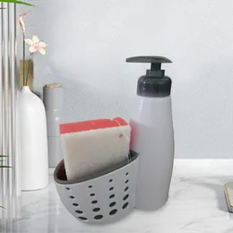 Liquid Soap Dispenser Hand Accessory Multipurpose Pump Bottle Practical With Sponge Holder For Cafe Home