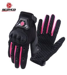 Women Motorcycle Gloves Pink Summer Breathable Mitten Racing Beautiful Sexy Lycra Sports Bicycle Cycling Motorbike Glove Motocross7362046