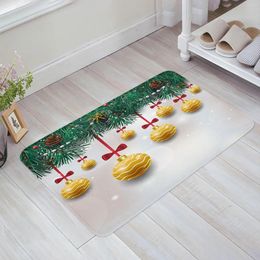 Carpets Yellow Christmas Lights Doormat Decorations For Home Carpet Navidad Ornament Year Gifts Xmas Party Decor Rug Mat