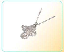 Exquisite 925 Sterling Silver Chain Necklace Diamond Jewelry Magnet Box Pendant Devout Anniversary Gift Fashion Accessories5853709