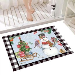 Carpets Holiday Door Mat Kitchen Rug Season Washable Doormat With Cartoon Design Decorative Mats For Christmas And