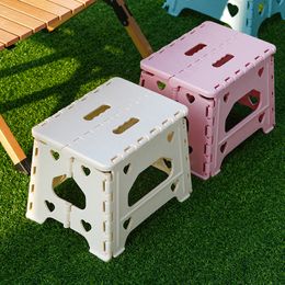 Minimalist Appearance, High Plastic Folding Small Stool, Thickened, Space Saving, Bathroom Outdoor Chair