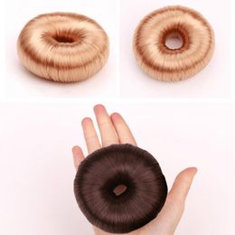 Hair Ring Good Elastic Hairstyle Fixing Hair Scrunchies Resin Wigs Hair Donuts for Women Synthetic Chignon