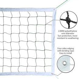 Volleyball 3 Sizes sun protection Professional Sport Training Standard Badminton Net Outdoor Tennis Net Mesh Volleyball Net Exercise