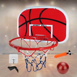 Mini Basketball Hoop with Ball and Pump Basketball System Adjustable Basketball Hoop Set Indoor Outdoor Play for Kids