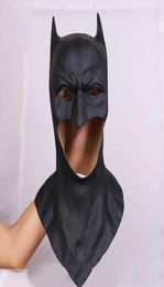 Top Grade Famous movie Batman Masks Adult Halloween Mask Full Face Latex Caretas Movie Bruce Wayne Cosplay Toy Props3417319