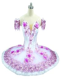 Classical Ballet Dance Costume Purple Professional Tutu lilac Platter Competition Pancake tutu Flower Fairy Classical Ballet Costu8374183