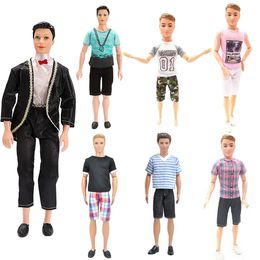 Barbie Boyfriend Ken Boy's Various Styles of Clothing Sets Summer Clothes Suit Tops Shirts Shorts Ken Doll Accessories Toys