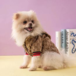 Camisinho de cão de inverno Capuz de casaco de capuz de estimação Chihuahua Corgi Selta de moletom French Bulldog quente para pequenos cães médios fantasia