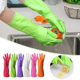 Table Mats Gloves Washing Hand Rubber Long Cleaning Warm Kitchen Latex Dish Tool Dishes Gauntlets Florist Apron