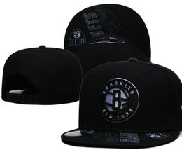 American Basketball Brooklyn''Nets''Snapback Hats Teams Luxury Designer Finals Champions Locker Room Casquette Sports Hat Strapback Snap Back Adjustable Cap a1