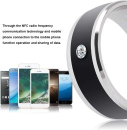 NFC Smart Ring Unisex Wearable Technology Waterproof Titanium Steel Finger Ring NFC Phone Smart Accessories Gifts For Couples