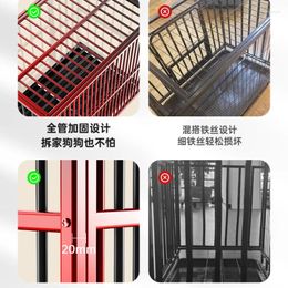 Dog Apparel Crate Medium Large Indoor With Toilet Border Collie Cage Pet Small Golden Retriever Special Kennel