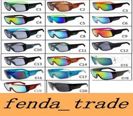MOQ=10pcs Men sunglasses Brand Designer de Sol Big Frame Face Domo Men Sports Coating Eyewear Gafas De Sol Masculino B20307542725