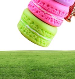 Macarons Cake Key chain nice cute France Cake Macarons LADUREE Keychain car Key Ring women bag Pendant gift Jewelry 1727817415421