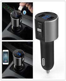 Wireless InCar Bluetooth FM Transmitter Radio Adapter Car Kit Black MP3 Player USB Charge 7355301