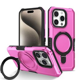 DHL FREE WHOLESALE 8 color 2 in 1 Cell phone cases Kickstand Designer TPU+PC ring fall protection Shockproof Mobile Phone Cover for iPhone 15 14 13 12 11 Pro Max plus
