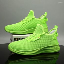 Casual Shoes 2024 Running Men's Summer Sneakers Lightweight Breathable Green Mesh Men Comfortable Sports Tennis