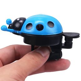 New Bike Handlebar Alarm Ring Lovely Ladybug Plastic Bell Beetle Boys Kids Safety Warning Horn Cycling Accessories