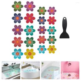 Bath Mats Anti-skid Stickers Flowers Bathroom Wall Cartoon Sunflower Bathtub Decals Pvc Child