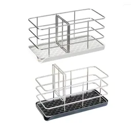 Hooks Sponge Holder For Kitchen Sink Organiser Brush Soap Bathroom Supplies