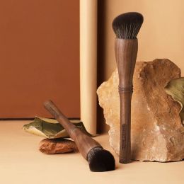 Kits CHICHODO Walnut Slanted Complexion Makeup Brush Angled Foundation Cream Buffing Blending Beauty Cosmetics Brush Tools