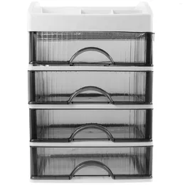 Storage Boxes Drawer Desk Type Case Plastic Desktop Organiser Shelf Containers Office Bins