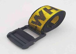 Fabric Fashion Belt with Iron Womens Digner White Yellow Industry Style 200cm Nylon Custom 13 Colours Iron Button CNZHE3354304