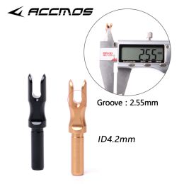 1pc ID 6.2mm 5.2 mm 4.2mm 3.2mm Aluminium Alloy Insert Arrow Nock For Archery DIY Shooting Hunting Accessory