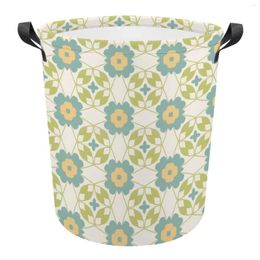 Laundry Bags Pattern Abstract Floral Seamless Colourful Repeat Foldable Large Capacity Basket Dirty Clothes Home Organiser Stor