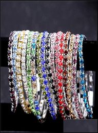 Tennis Bracelets Jewelry Bohemian Cz Crystal Bracelet For Women Men Cubic Zirconia Party Wedding Hip Pop Aessories Drop Delivery 23106617