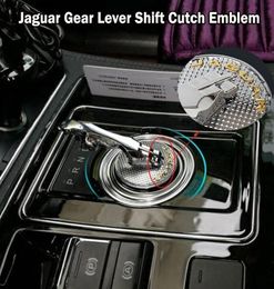 Jaguar Panther Leopard Badge Emblem Gear Lever Shift Cutch Sticker Decal For XF XFL XFR XJ XJ6 XK S F TYPE Car3532962